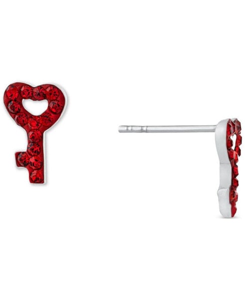 Серьги Giani Bernini Crystal Pavé Heart Key