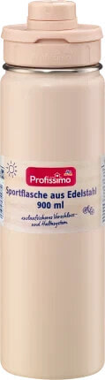 Sportflasche aus Edelstahl creme, 900 ml