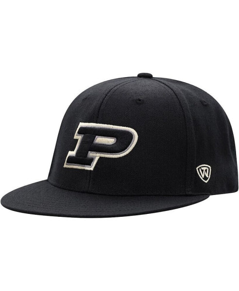 Men's Black Purdue Boilermakers Team Color Fitted Hat