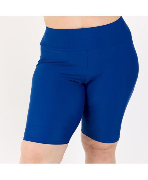 Plus Size Long Bike Swim Shorts