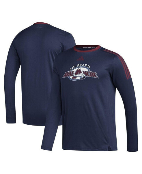 Men's Navy Colorado Avalanche AEROREADY Long Sleeve T-shirt
