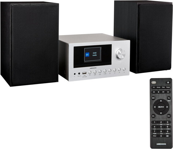 Музыкальный центр Medion® P85003 Micro Audio System, Compact System (Интернет-радио, DAB+, PLL FM радио, Bluetooth, USB-подключение, AUX, 2 х 150 Вт)