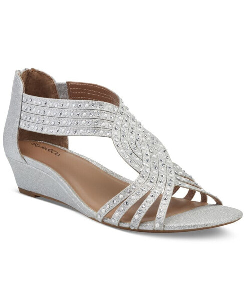 Women's Ginifur Embellished Strappy Wedge Sandals, Created for Macy's