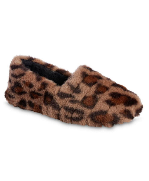 Women's Memory Foam Shay Faux Fur A-Line Slip On Comfort Slippers