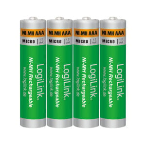 LogiLink LR03RB4 - Rechargeable battery - Nickel-Metal Hydride (NiMH) - 1.2 V - 4 pc(s) - 1000 mAh - 5 year(s)