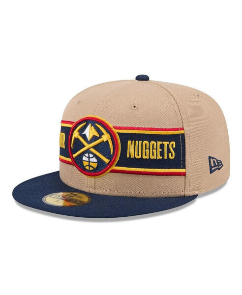 Men's Tan/Navy Denver Nuggets 2024 NBA Draft 59FIFTY Fitted Hat