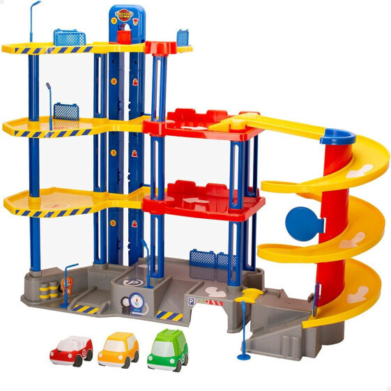 MOTOR TOWN Parking Large Toy 4 Levels With 3 Cars