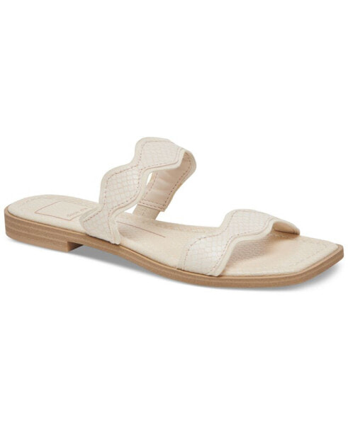 Women's Ilva Wavy Double-Strap Slide Sandals