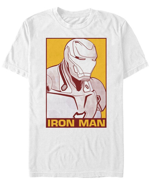 Marvel Men's Avengers Endgame Iron Man Pop Art, Short Sleeve T-shirt