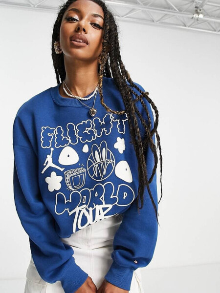 Jordan Brooklyn fleece sweatshirt in french blue