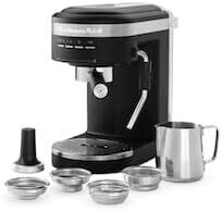 Кофемолка KitchenAid Portafilter Espresso Machine 5KES6403EBM, Matte Black