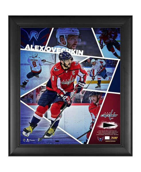 Alex Ovechkin Washington Capitals Framed 15'' x 17'' Impact Player Collage with a Piece of Game-Used Puck - Limited Edition of 500