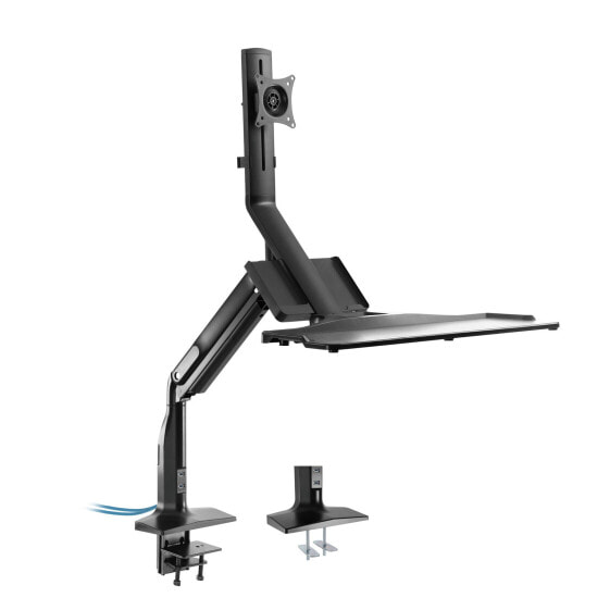 InLine Workstation desk mount with lift - movable - up to 81cm (32") / 9kg