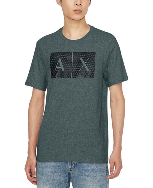 Men's Slim-Fit Short-Sleeve Crewneck Box Logo T-Shirt