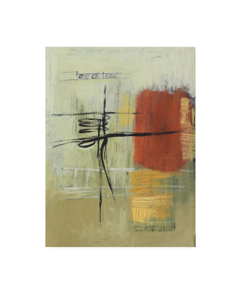 Pablo Esteban Rust and Neutral Abstract Canvas Art - 15.5" x 21"