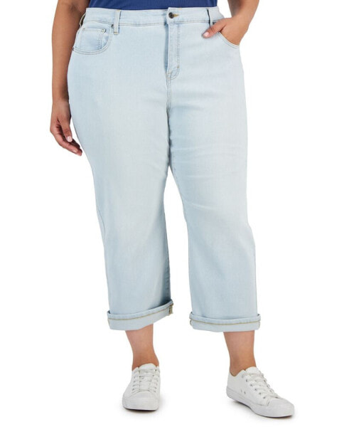 Plus Size Mid-Rise Curvy Capri Jeans, Created for Macy's