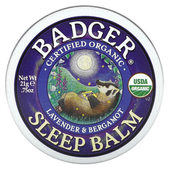 Organic Sleep Balm, Lavender & Bergamot, 0.75 oz (21 g)