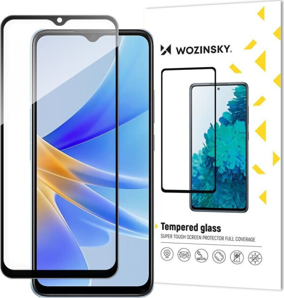 Wozinsky Wozinsky Full Glue Tempered Glass szkło hartowane Oppo A17 9H na cały ekran z czarną ramką