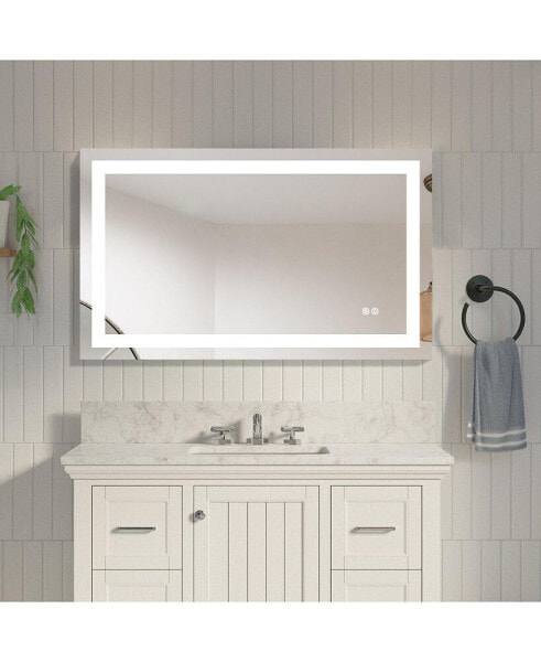 20x28 Inch LED Lighted Bathroom Mirror With 3S Light, Wall Mounted
