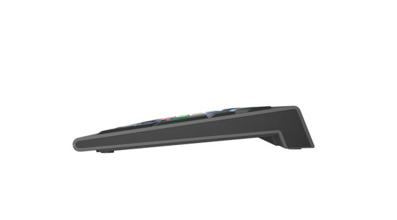 Logickeyboard LKB-MCOM4-A2PC-DE - Full-size (100%) - USB - Scissor key switch - QWERTZ - LED - Black