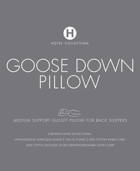 Hotel collection white store goose down pillow