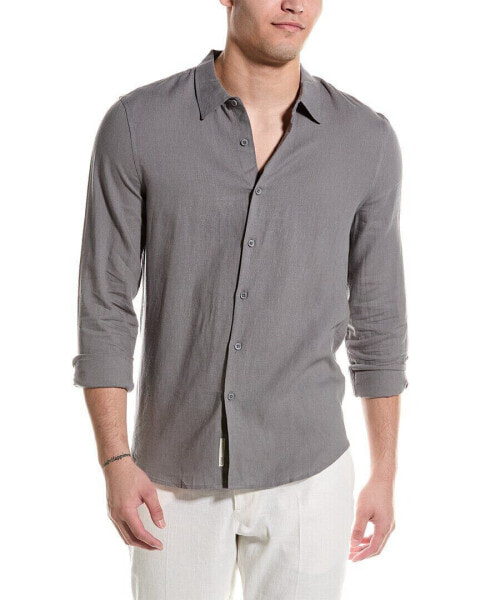 Onia Standard Linen-Blend Shirt Men's