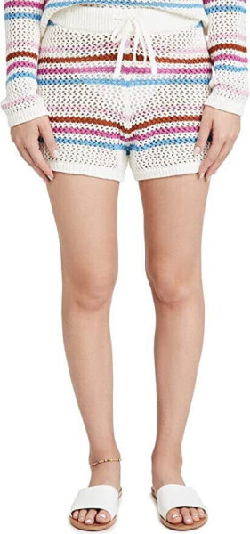 L*Space Women's On The Horizon Shorts, Sea Island Stripe, Large 284699