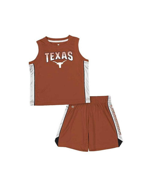 Toddler Boys and Girls Texas Orange Texas Longhorns Vecna Tank Top and Shorts Set