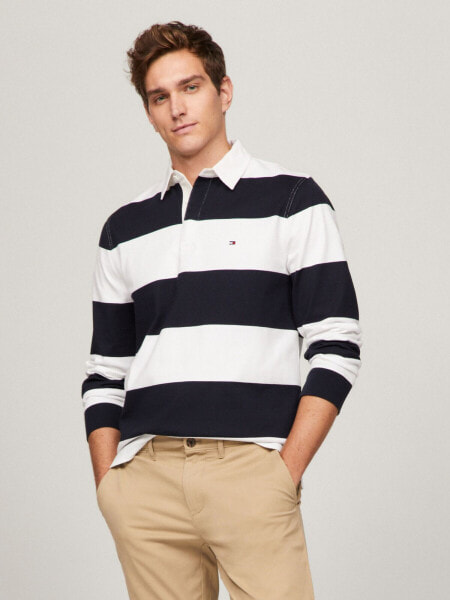 Regular Fit Rugby Long-Sleeve Polo