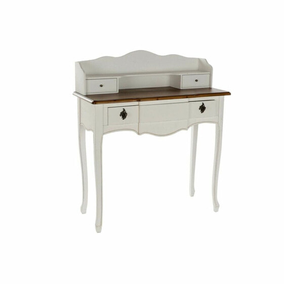 Письменный стол DKD Home Decor Белый Коричневый Древесина павловнии (90 x 40 x 101 cm)