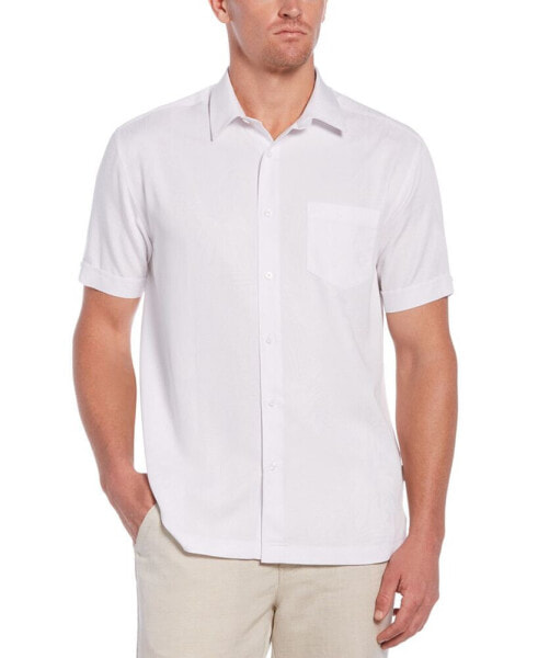 Men's Regular-Fit Two-Tone Floral Jacquard Shirt