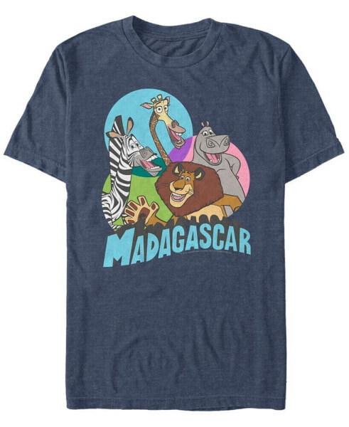 Madagascar Men's Animal Venn Diagram Short Sleeve T-Shirt