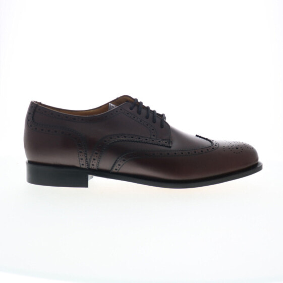 Dino Monti Alpha Mens Burgundy Wide Oxfords Wingtip & Brogue Shoes 12