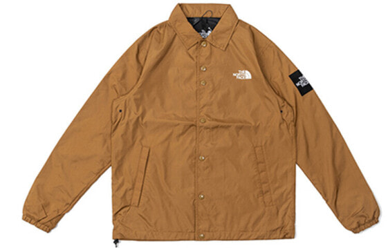 THE NORTH FACE 多Logo标识教练夹克 男女同款 深卡其色 / Куртка THE NORTH FACE Logo NP71930-BK