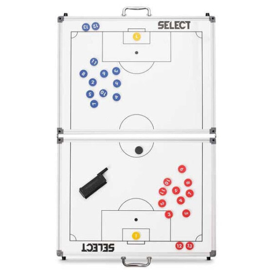 Тактическая доска с магнитными фигурками Select Foldable Coach Board Football 60x90 см, алюминиевая