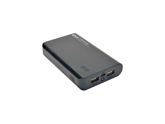 Tripp Lite Black 12000 mAh Portable Dual-Port Mobile Power Bank USB Battery Char