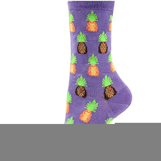 Hot Sox Womens Pineapples Sock One Size (4-10.5) Set of 8