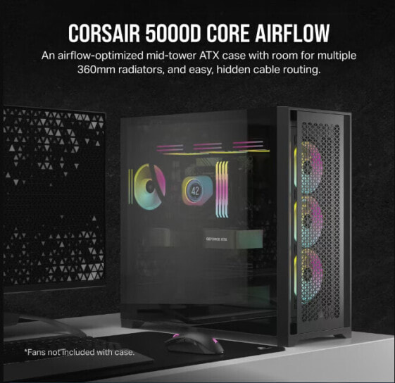 Corsair Case 5000D Airflow Core TempGlass Black