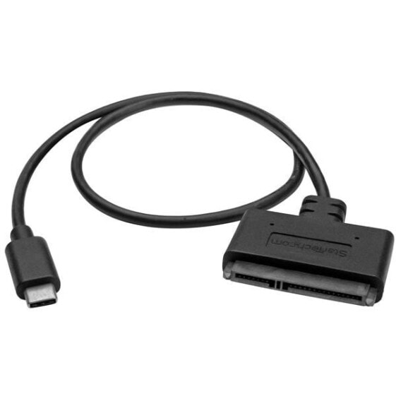 StarTech.com USB 3.1 (10Gbps) Adapter Cable for 2.5” SATA Drives - USB-C - Black - CE - FCC - REACH - ASMedia - ASM1351 - 0 - 70 °C - -10 - 55 °C - 43 mm