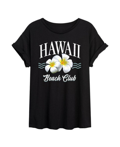 Hybrid Apparel Trendy Juniors Hawaii Graphic Oversized Tee