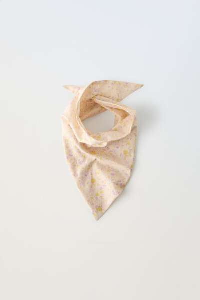 Floral triangle neckerchief