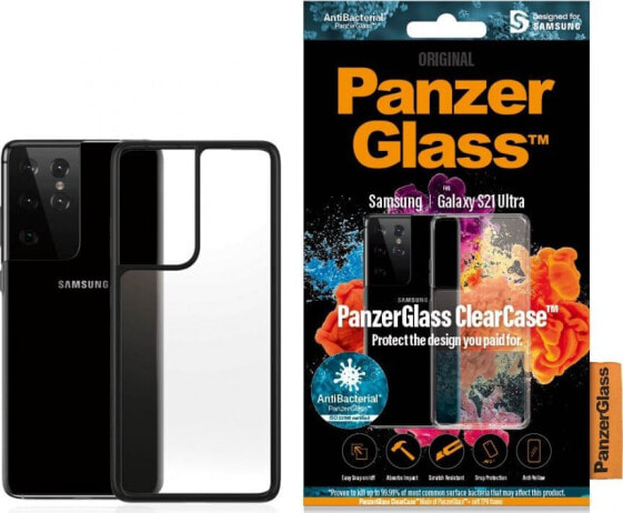 PanzerGlass Etui ClearCase BlackFrame do Samsung Galaxy S21 Ultra