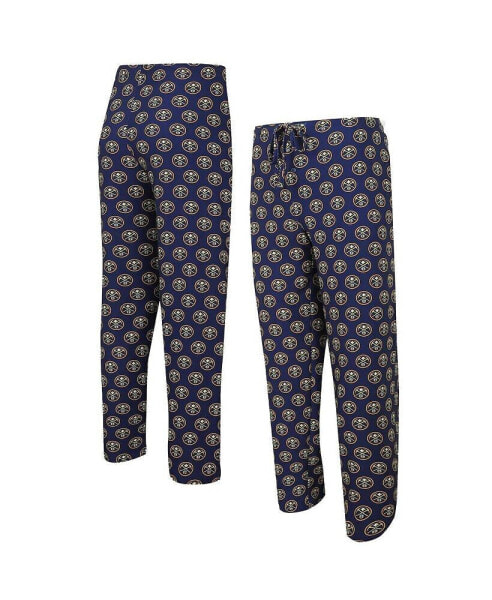 Men's Navy Denver Nuggets Gauge Allover Print Pants