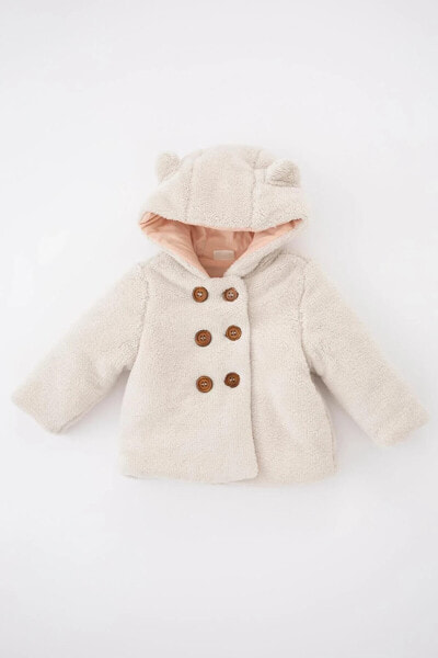 Куртка для малышей DeFacto Kız Bebek Теплая Плюшевая Mont