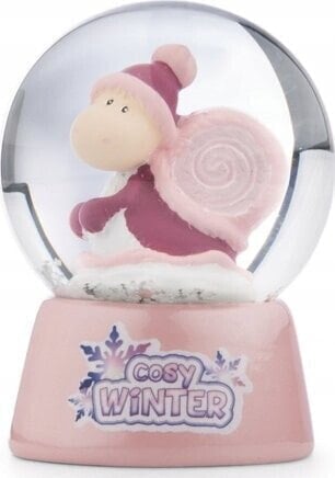 NICI NICI 49351 Brokatowa kula Cosy Winter Ślimak pink Soa 6,5cm