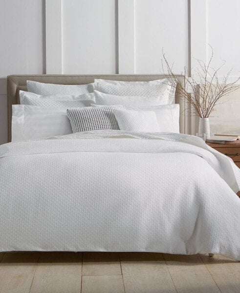 Diamond Dot 300 Thread Count Cotton 3-Pc. Duvet Cover Set, Full/Queen, Created for Macy's