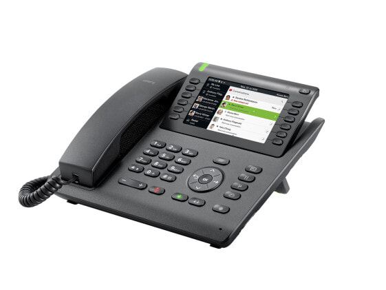 Unify OpenScape Desk Phone CP700 - IP Phone - Black - Wired handset - Desk/Wall - 1000 entries - TFT