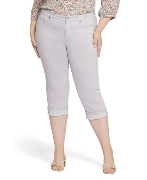 Plus Size Marilyn Straight Crop Cuff Jeans