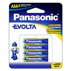 Батарейка одноразовая Panasonic Evolta AAA - щелочной - 1,5 В - 4 шт - синий - AAA