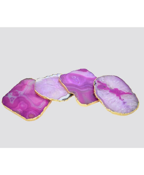 - Agate Gnarled Coasters, Set of 4